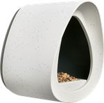 essential bird feeder 18cm fibrous grey